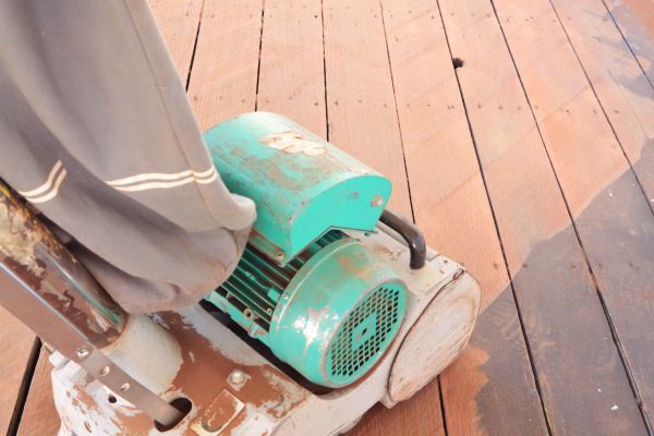 Cedar Deck Sanding in Manchester
