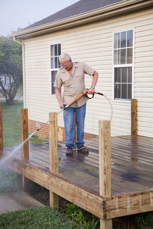 Deck Cleaning Process